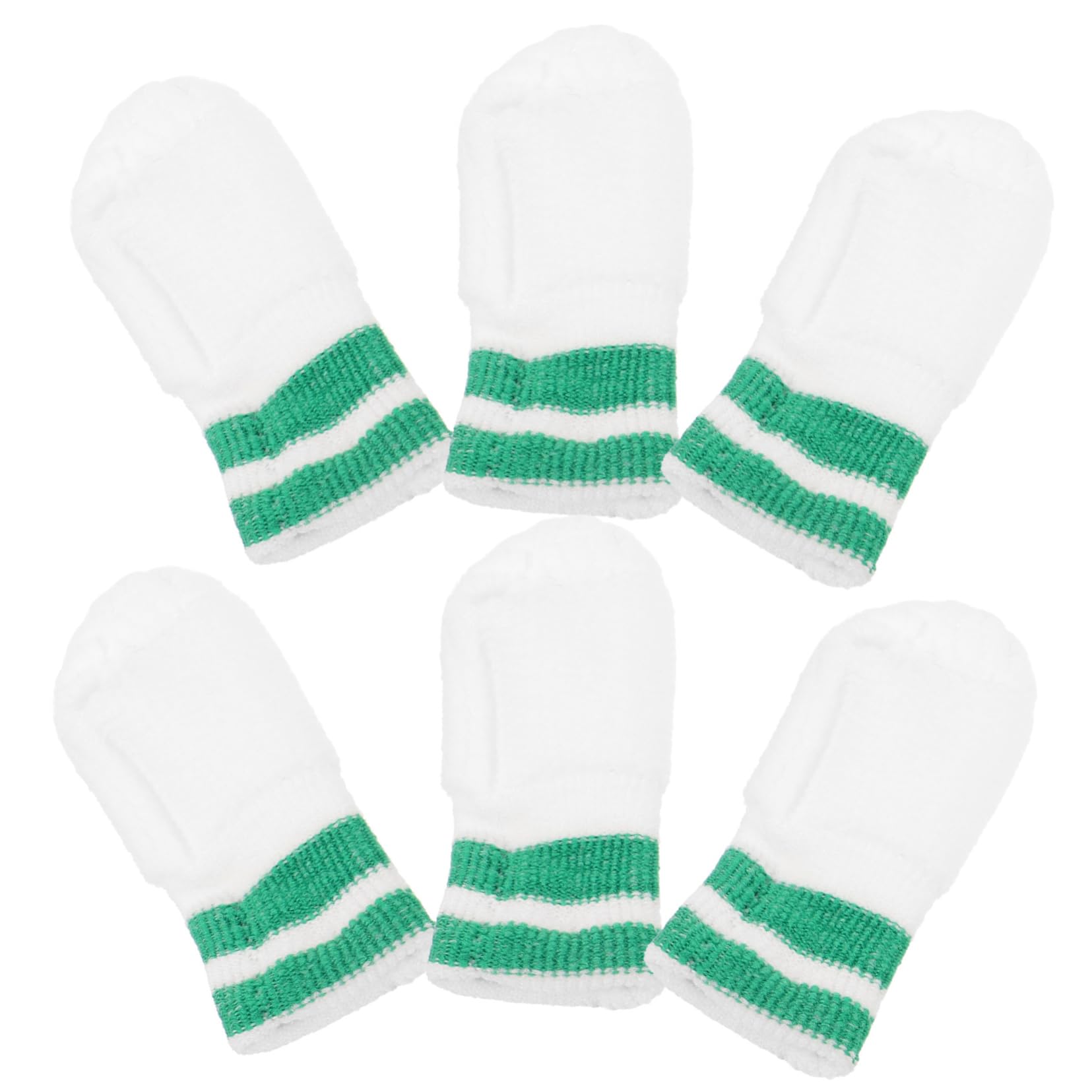 HANABASS Pet Oral 6pcs Dog Cat Cleaning Gloves Gentle Nylon Toothbrush for Small Dogs Cats