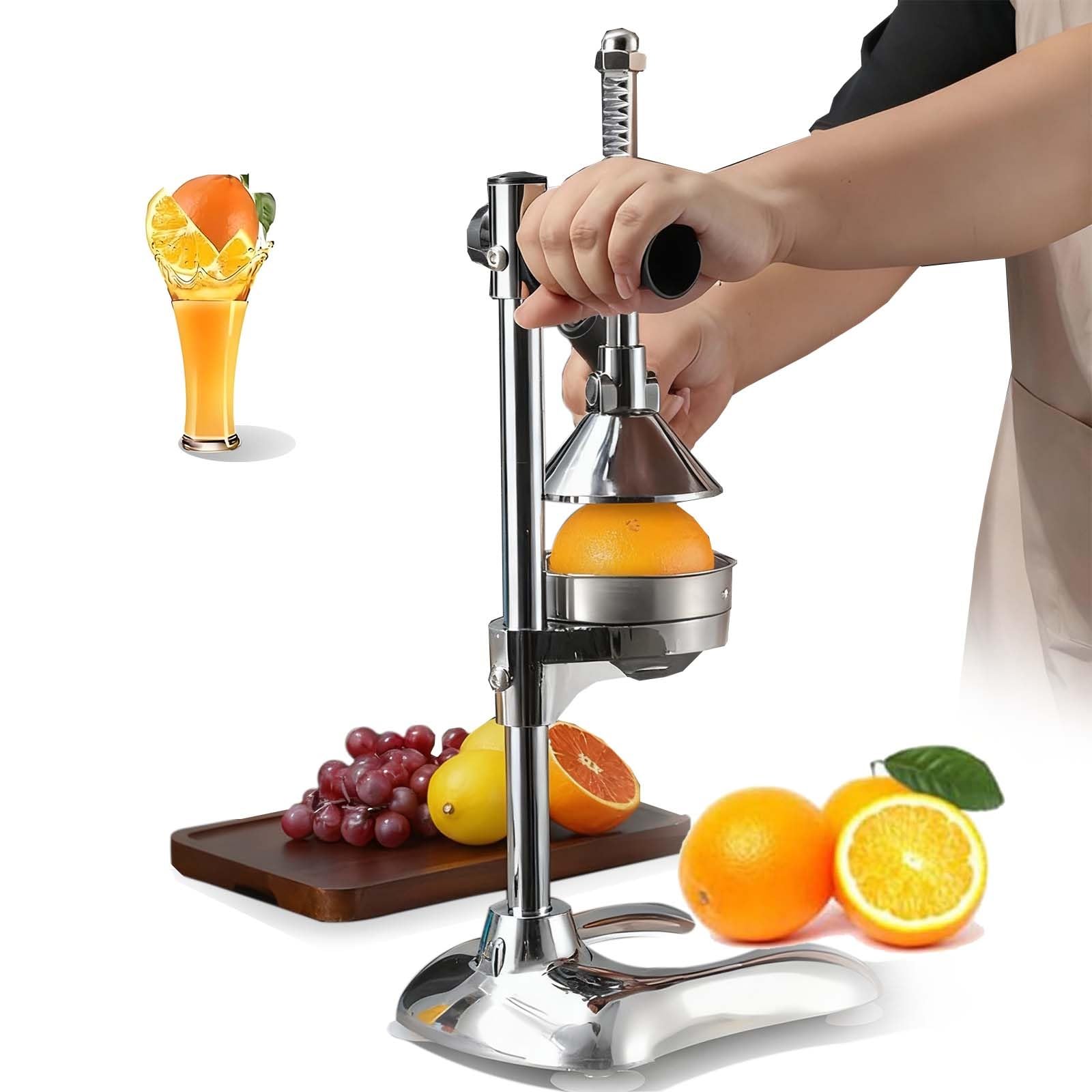 Spremiagrumi Manuale per Agrumi in Acciaio Inossidabile - Spremimelograno pesante, Estrattore di succo di frutta da banco efficiente per limoni e arance, facile da pulire