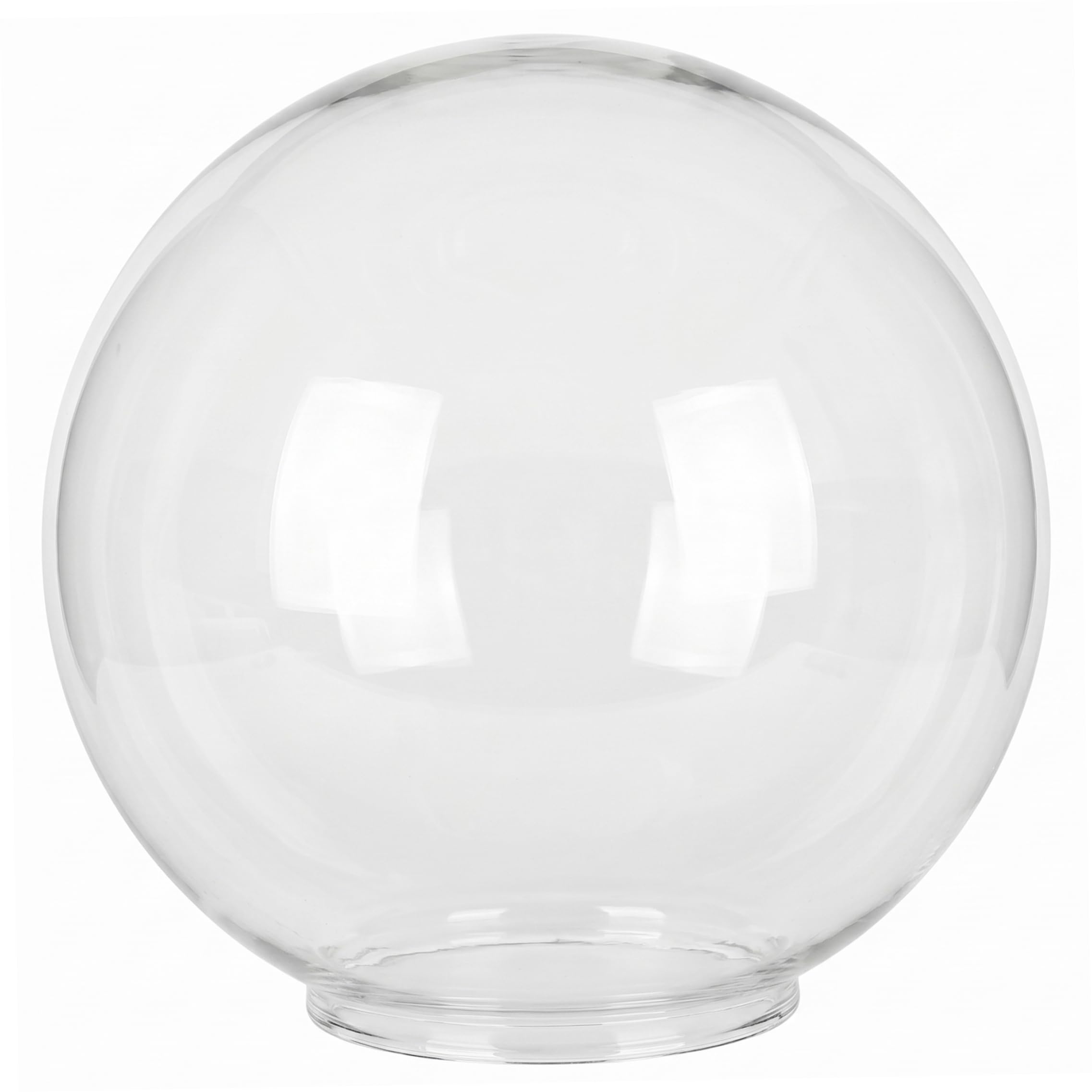 PithCogent Glass Globes for Light Fixtures Replacement, Glass Globes For Light Fixtures Replacement, Borosilicate Lamp Shade For Pendant Lights, Transparent, 150mm (70mm Opening)