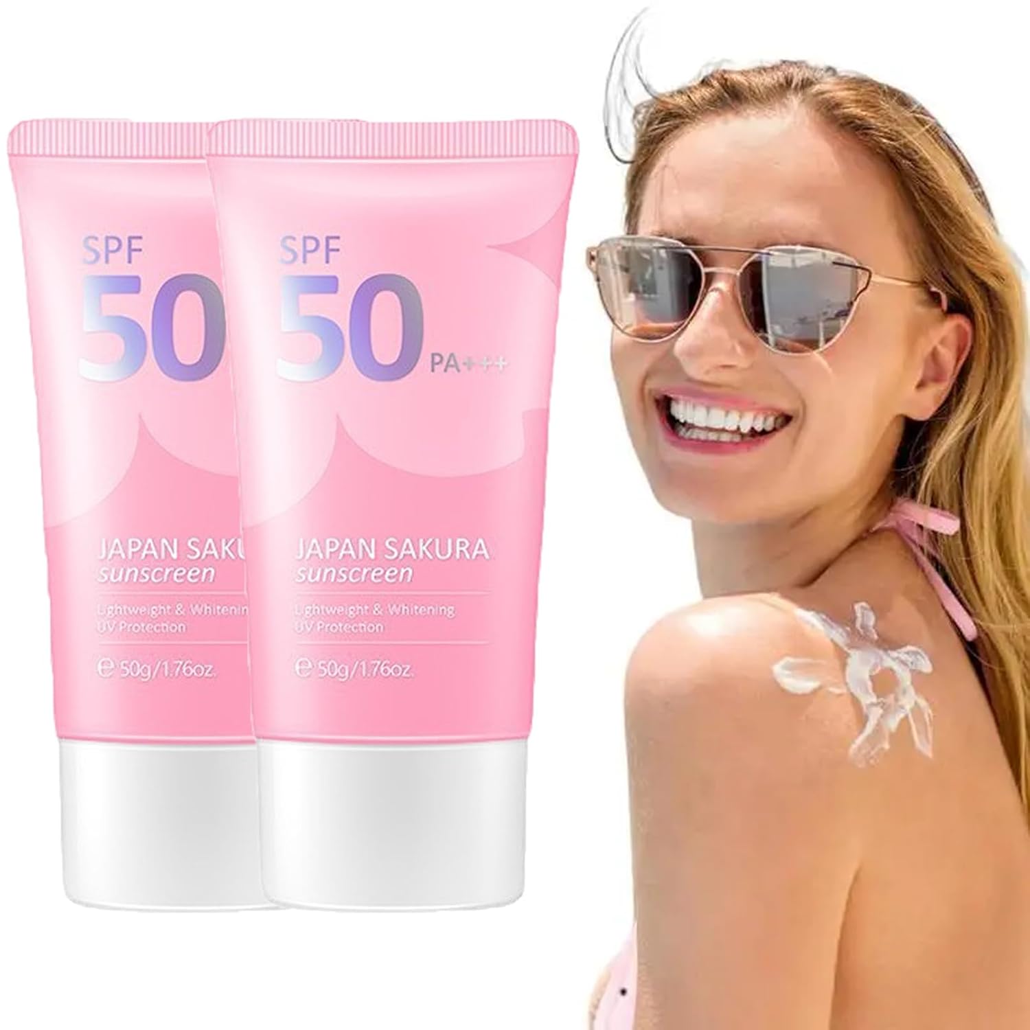 Japan Sakura Sunscreen SPF 50 Bloqueador Solar Japones Sakura Sunscreen