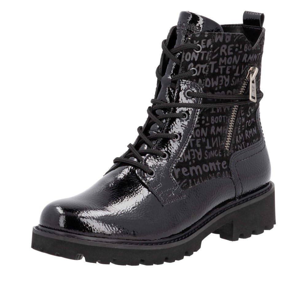 Remonte Women's D8659 Ankle Boots, Black, 36 EU, Black, 4 UK