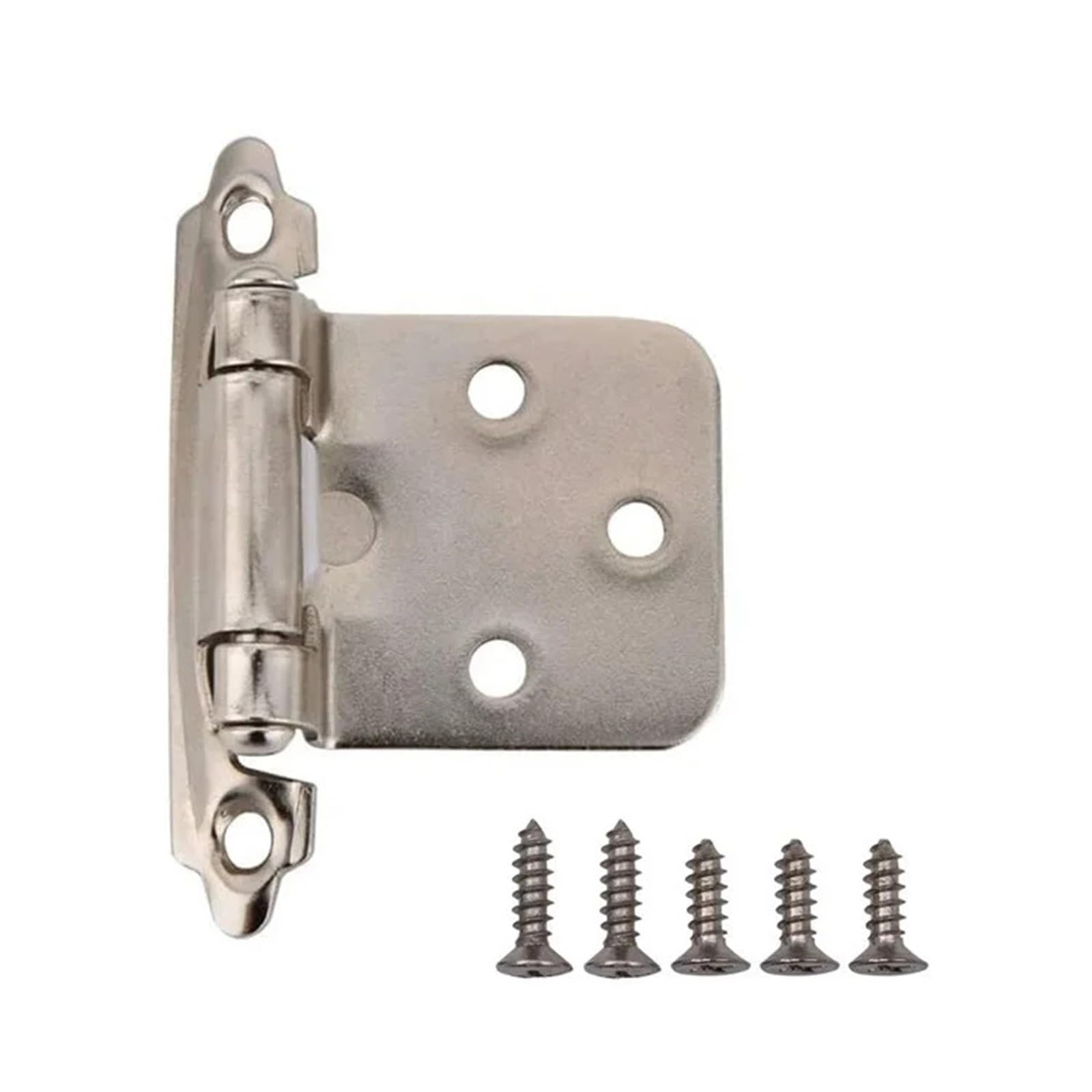 20Pcs Cabinet Hinge with Screws 1/2"(Nickel)