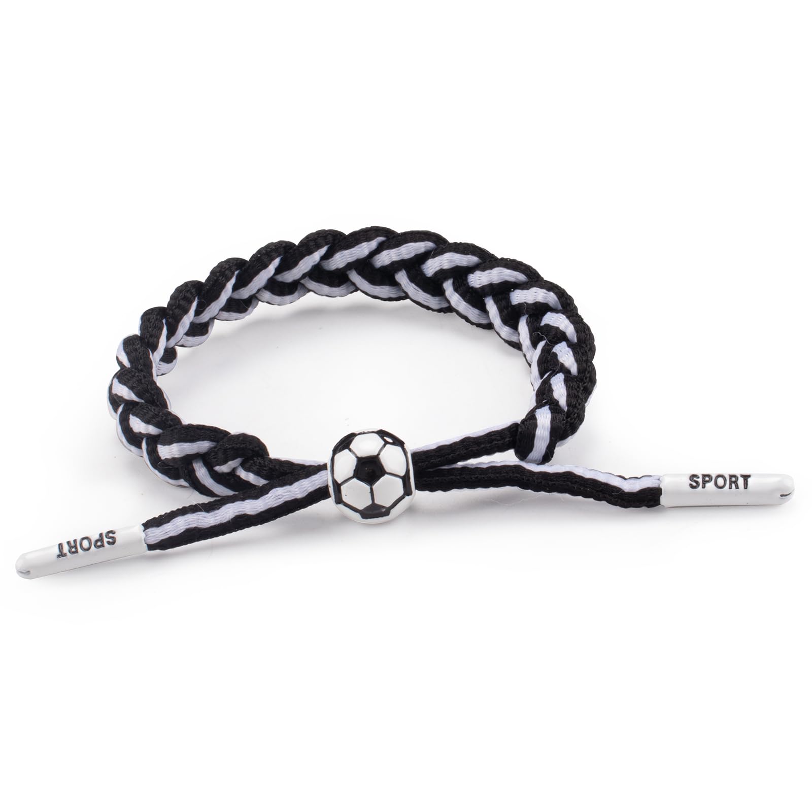 Soccer Braided Bracelet for Fans, Germany National Team Colors Bracelets, Adjustable Handmade Friendship Bracelet for Men Women, Game Day Accessory, Athletic Fan Gear, Gift for Soccer Lovers