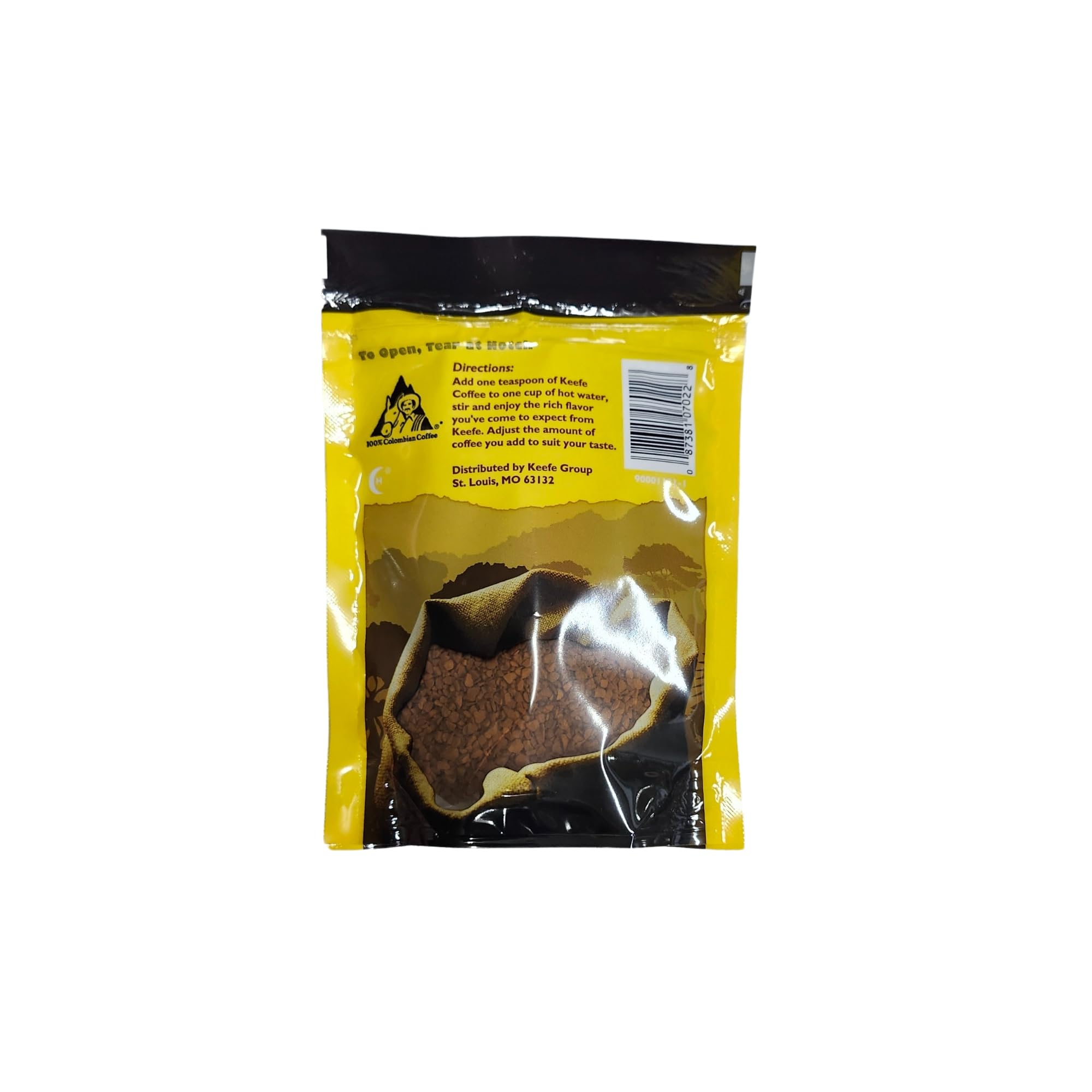 Keefe Premium 100% Colombian Freeze Dried Instant Coffee – 3oz