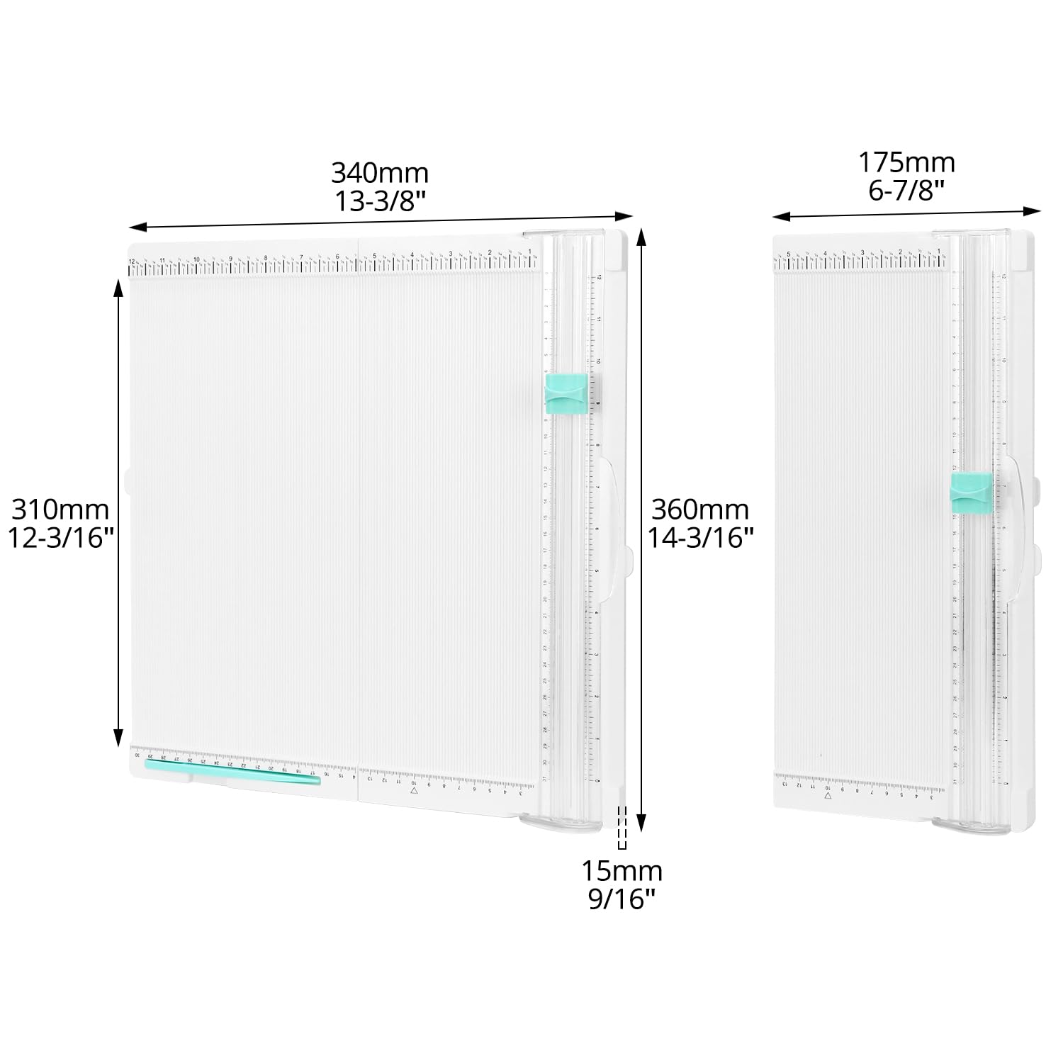 Taglierina Per Carta QWORK 35x36cm - Con Funzione Piegatura, Per Scrapbooking E Cartoline - Foto 6