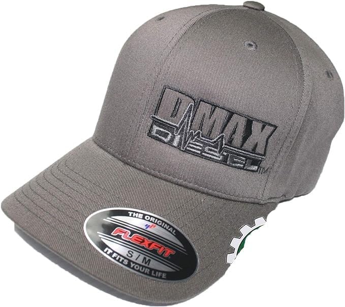 Duramax hat Ball Cap Fitted Flex Flexfit Stretch Chevy Dmax Dark Gray Grey s/m