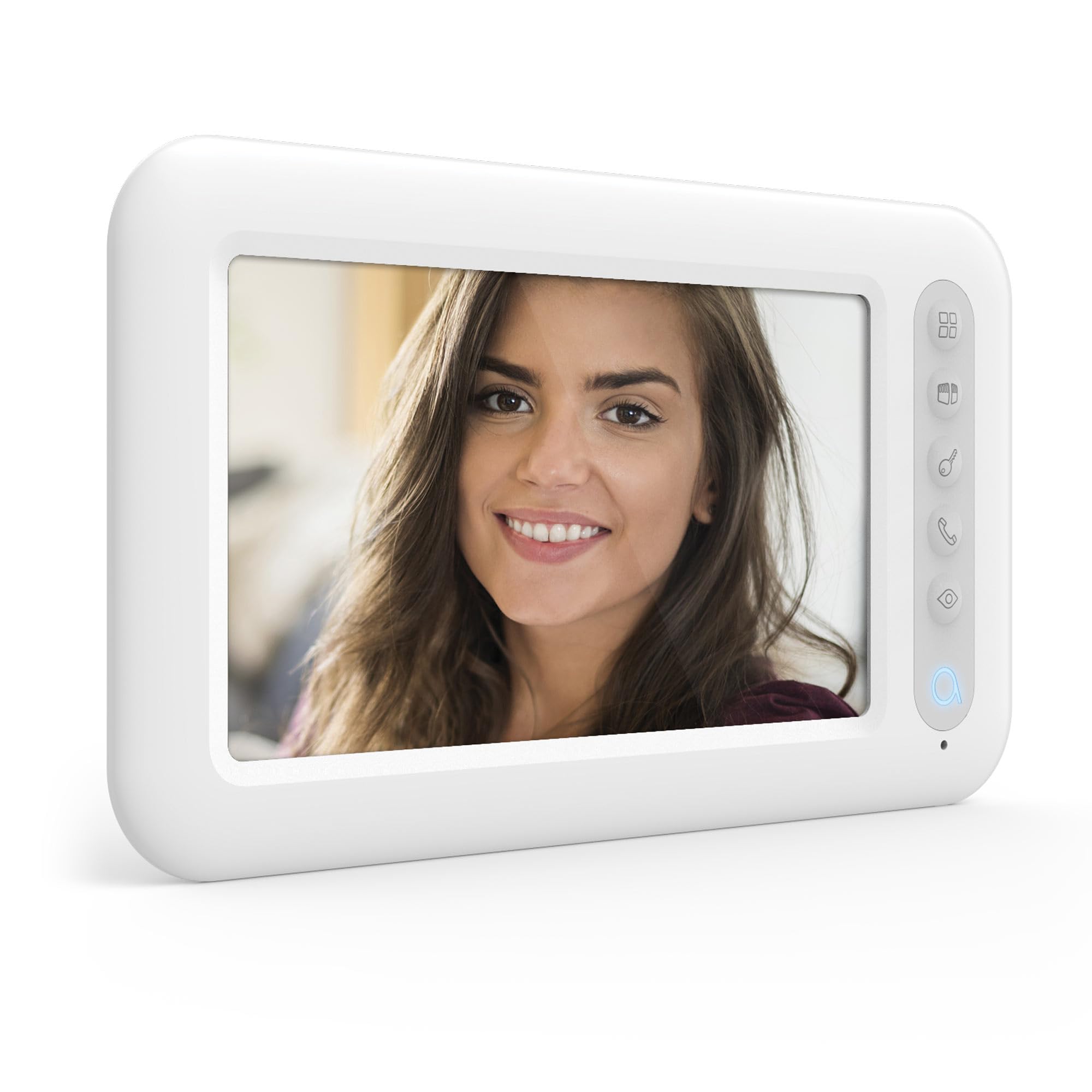 Avidsen - Interphone - Interphone vidéo - 2 Fils Station intérieure Blanc 1 pc(s), Fonction Monitoring pour surveiller Votre entrée Facilement - 112279