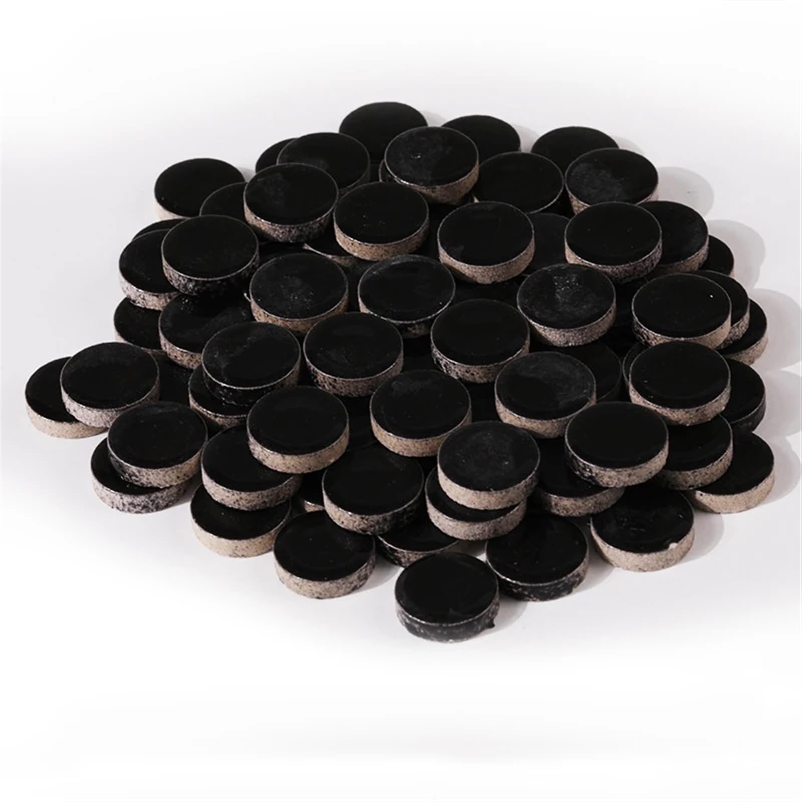 WBTAJZHY DIY Mosaic Kit 200g Multicolor Ceramic Tiles 90 Pcs(Black)