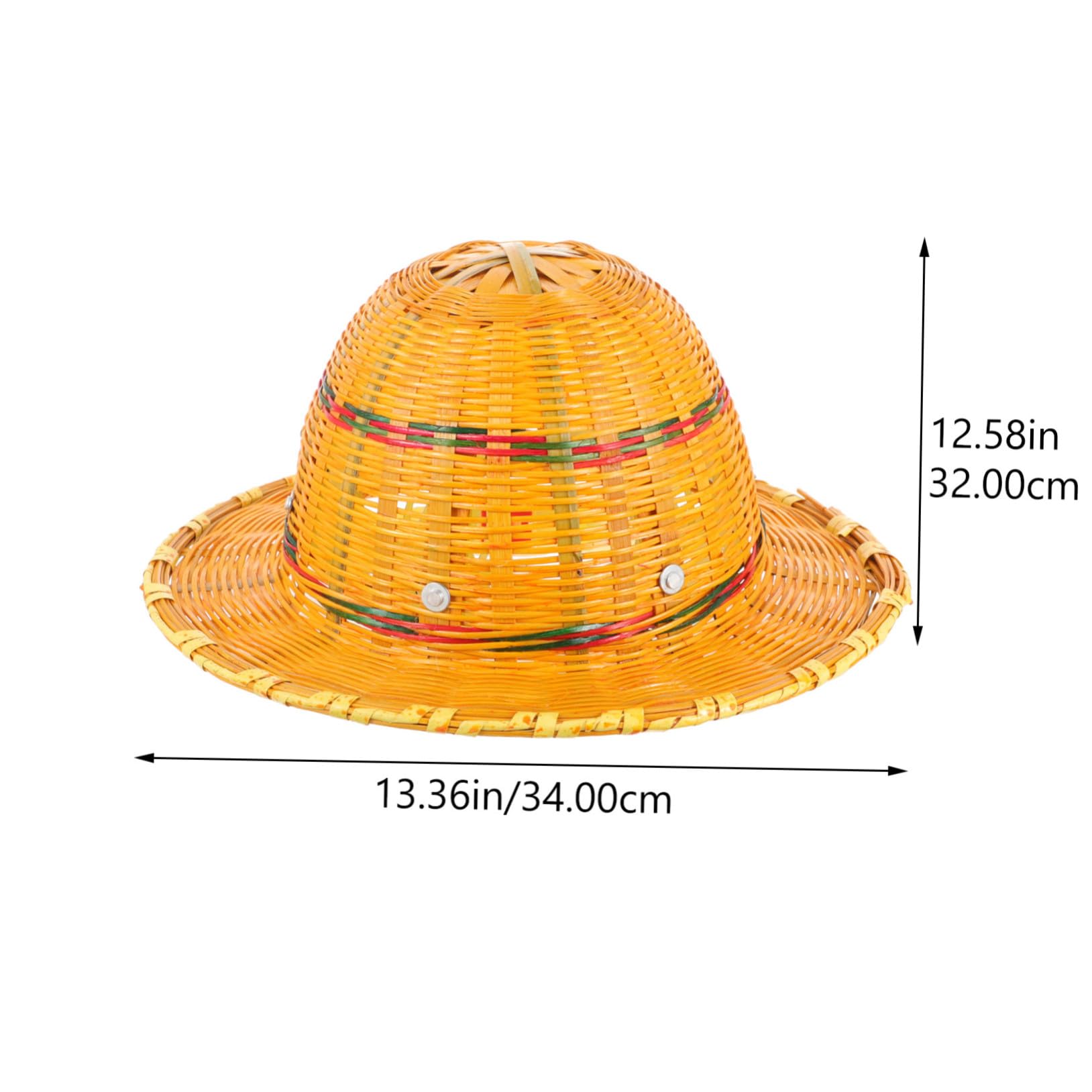 Schutzhelm mit Kurzem Schirm Atmungsaktiver aus Bambusgewebe Leichter Arbeitsschutzhelm im Sommer mit UV Schutz und Robustem Bambusmaterial für Baustellen