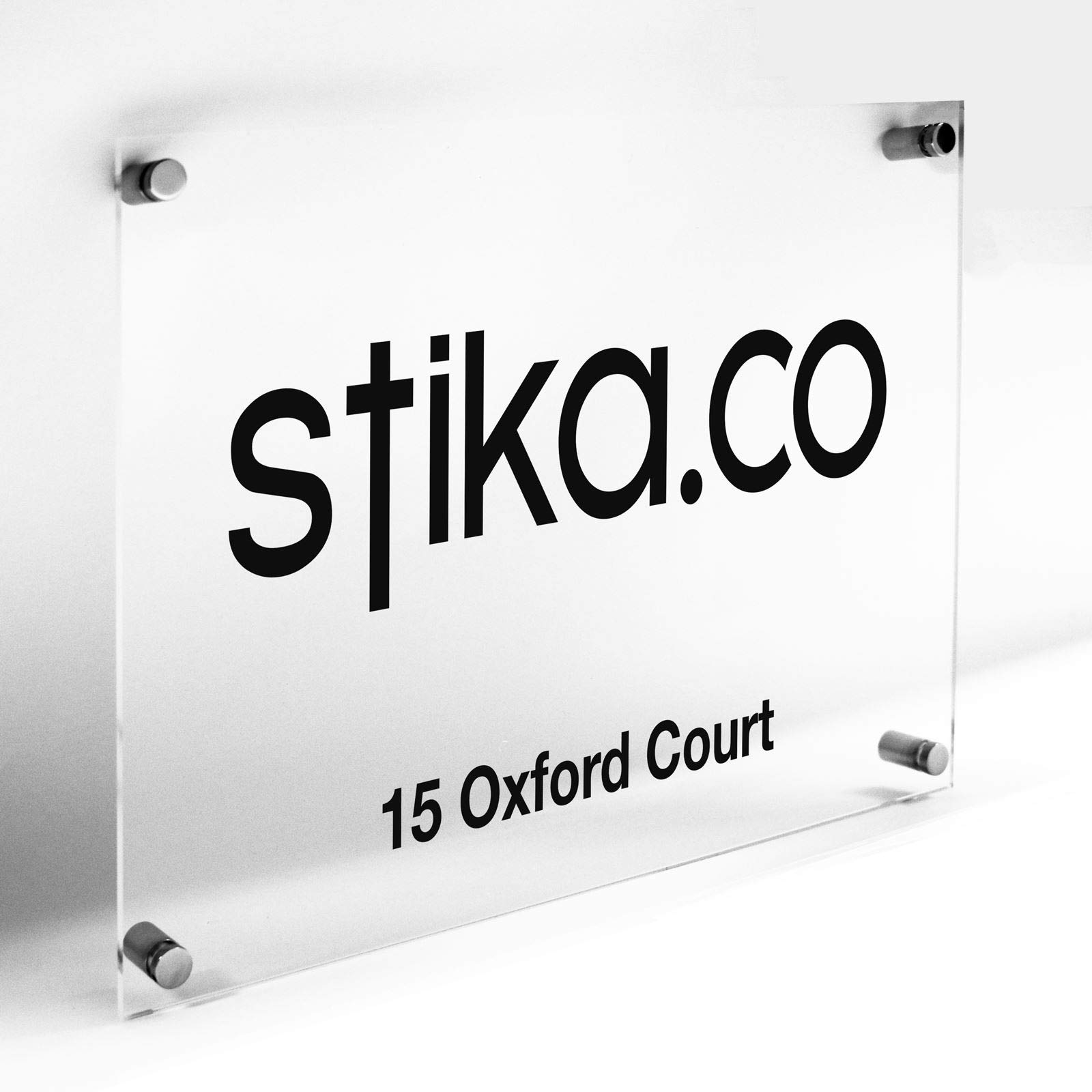 Custom Printed Modern Company Office School Door Sign Personalised Printed Acrylic Plaque with fittings