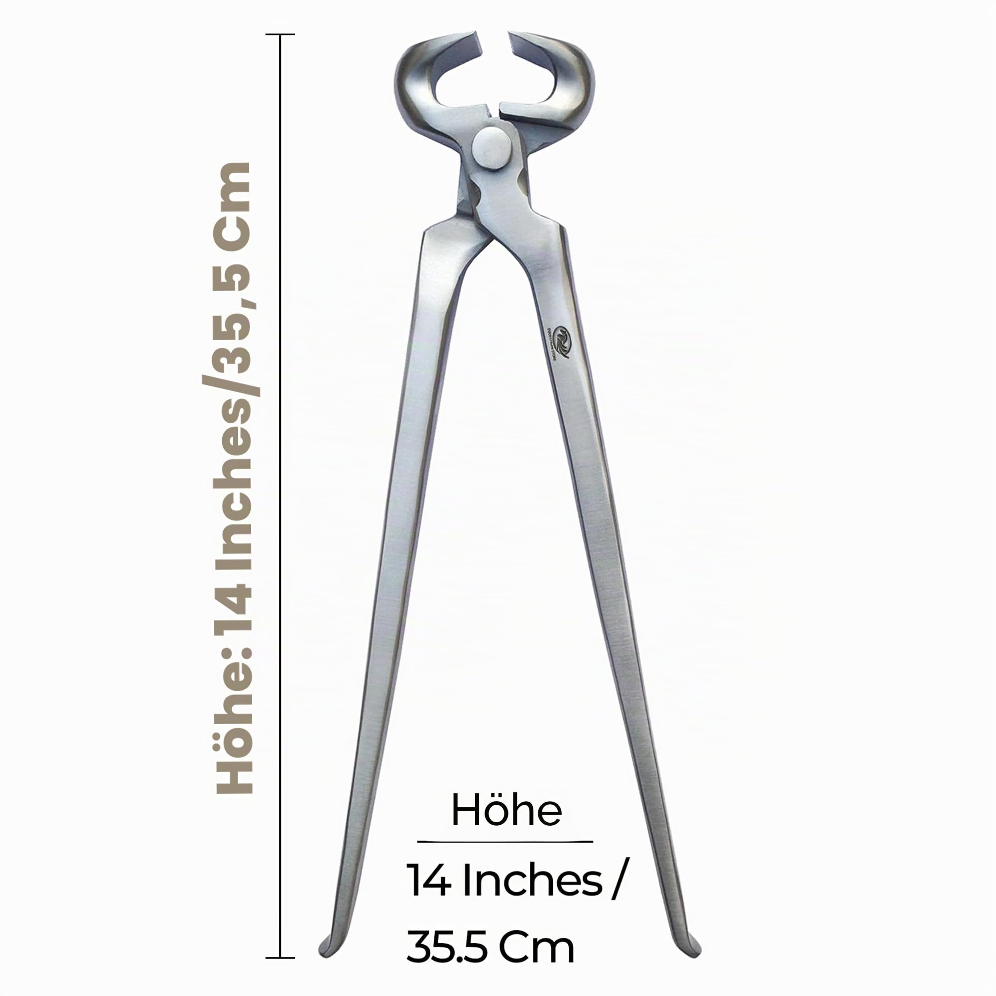 EQUESTRIAN STORE Hufzangen. 38 cm/35 cm/30 cm/25 cm. Hufschneider für Nutztiere. Hufpflege für Pferde. Hufschneider aus Edelstahl – Langlebiges Hufpflegezubehör für Hufschmiede (35cm-14 Inch)