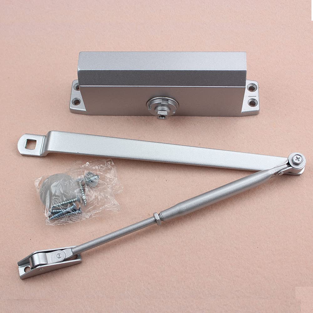 Samozamykacze do drzwi wewnętrznych 80-110 kg Drzwi przeciwpożarowe Wytrzymałe automatyczne aluminiowe samozamykacze do drzwi Regulowana prędkość Wyciszenie sprężynowe Zamykanie drzwi do drzwi zewnę