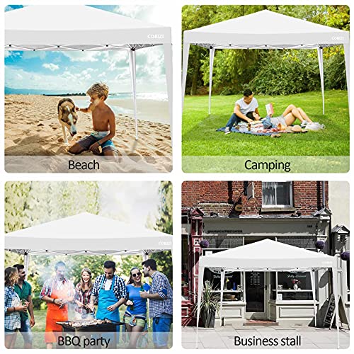 Image of COBIZI 10x20 Pop up Canopy Tent for Parties, Carry Bag,6Walls,4Sandbags g