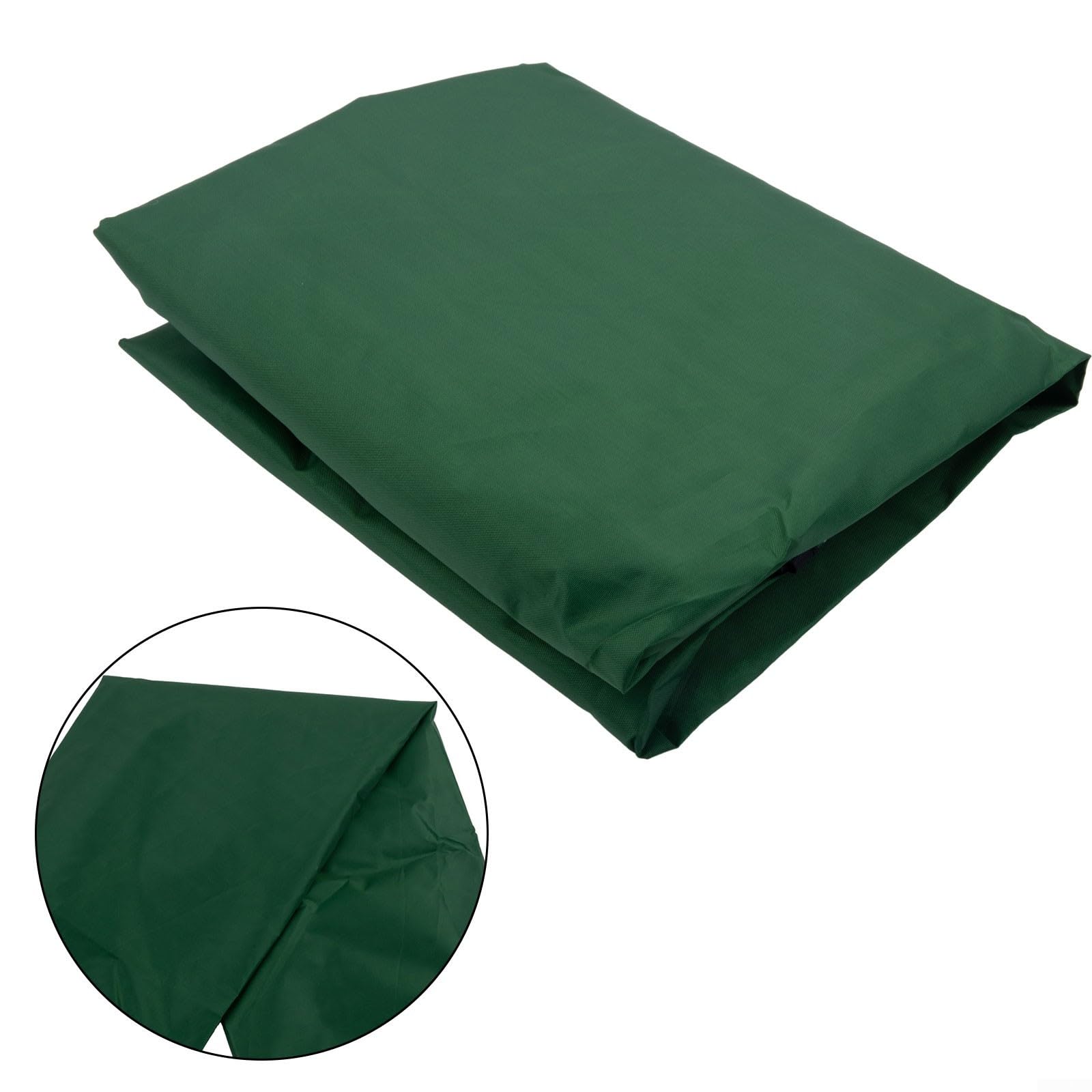 Cuscino impermeabile per dondolo da giardino da 150 cm, copertura antipolvere di ricambio per dondolo a tre posti (verde scuro)