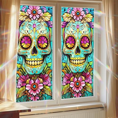 Vinilo Decorativo HOMETITUTE Sugar Skull 17.7x39.3 in miniatura 7