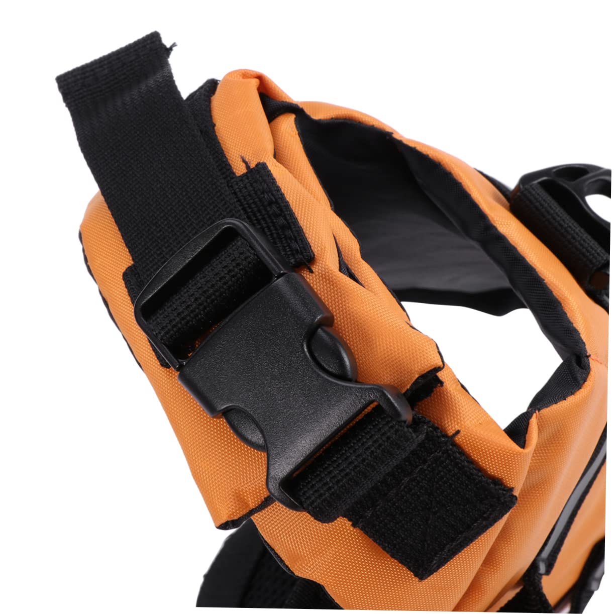 BESPORTBLE Flatable Dog for Beach Large Dogs Orange Size XL Quick Release Buckles Reflective Safety