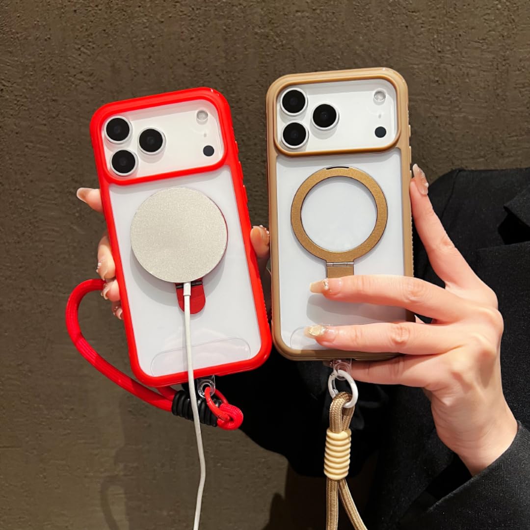Anello di supporto magnetico per auto per iPhone 12 Pro, bordo tinta unita, cordino, custodia protettiva per telefono (per iPhone 12 Pro/grigio)