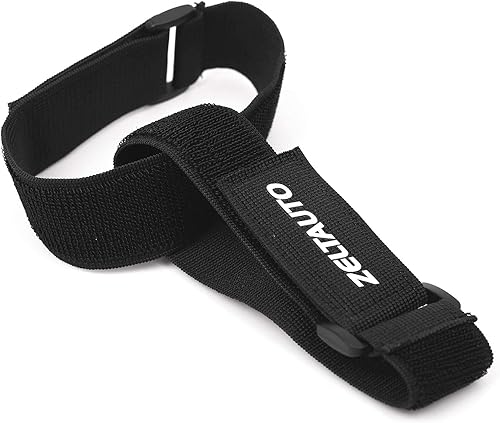 Miniatura 7 de Zeltauto Correas elásticas de 16 pulgadas (paquete de 2), correas multiusos fuertes reutilizables para asegurar y organizar cables, cables de