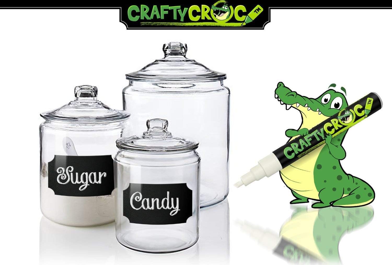 Chalk Markers Bundle, 3 Pack Accent (Gold, Silver, White) and 4 Pack White Liquid Chalk Pens