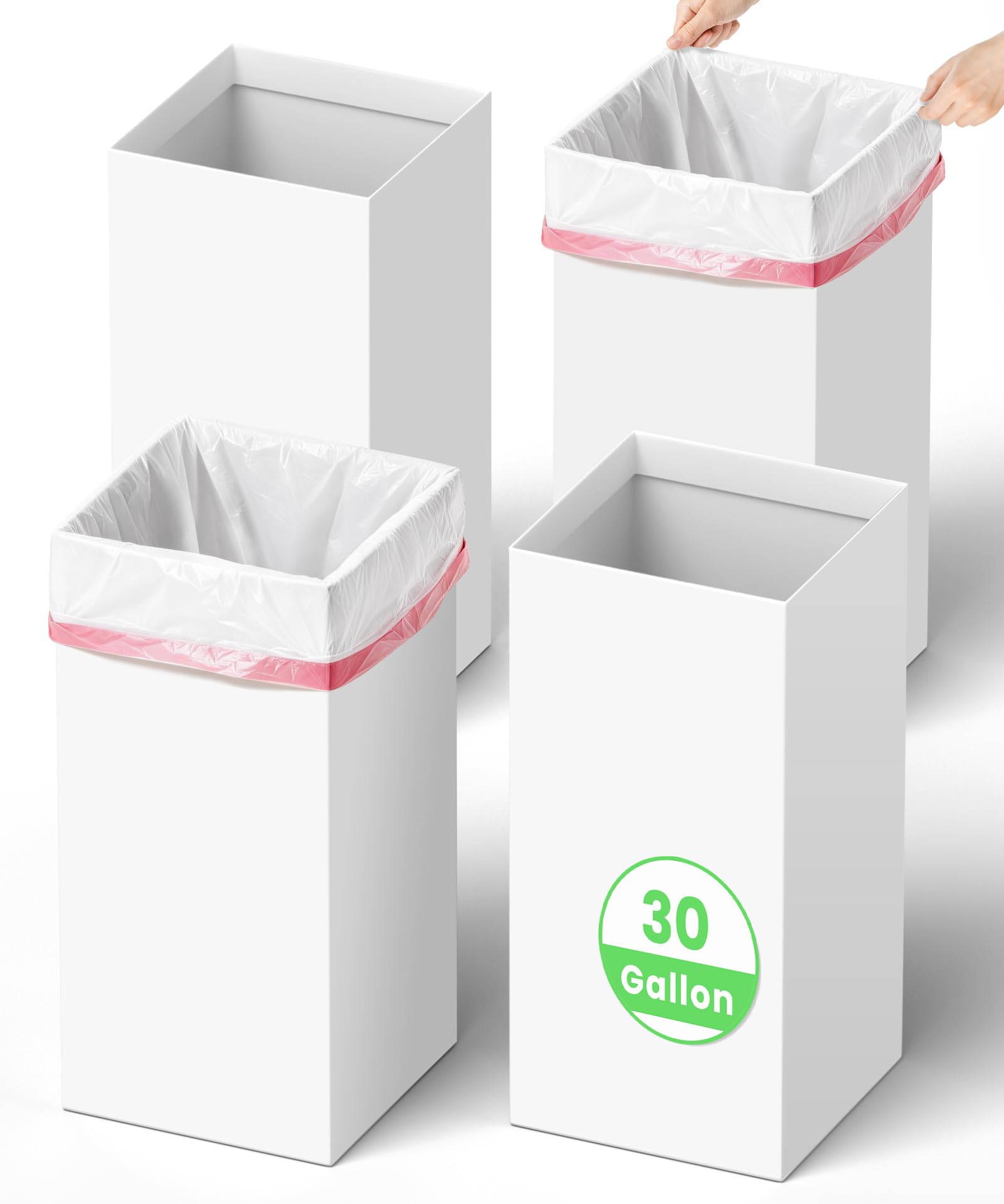 Magicheap 30 Gallon Trash Cans - 4 Pack -1 Magicheap 30 Gallon Trash Cans - 4 Pack -1