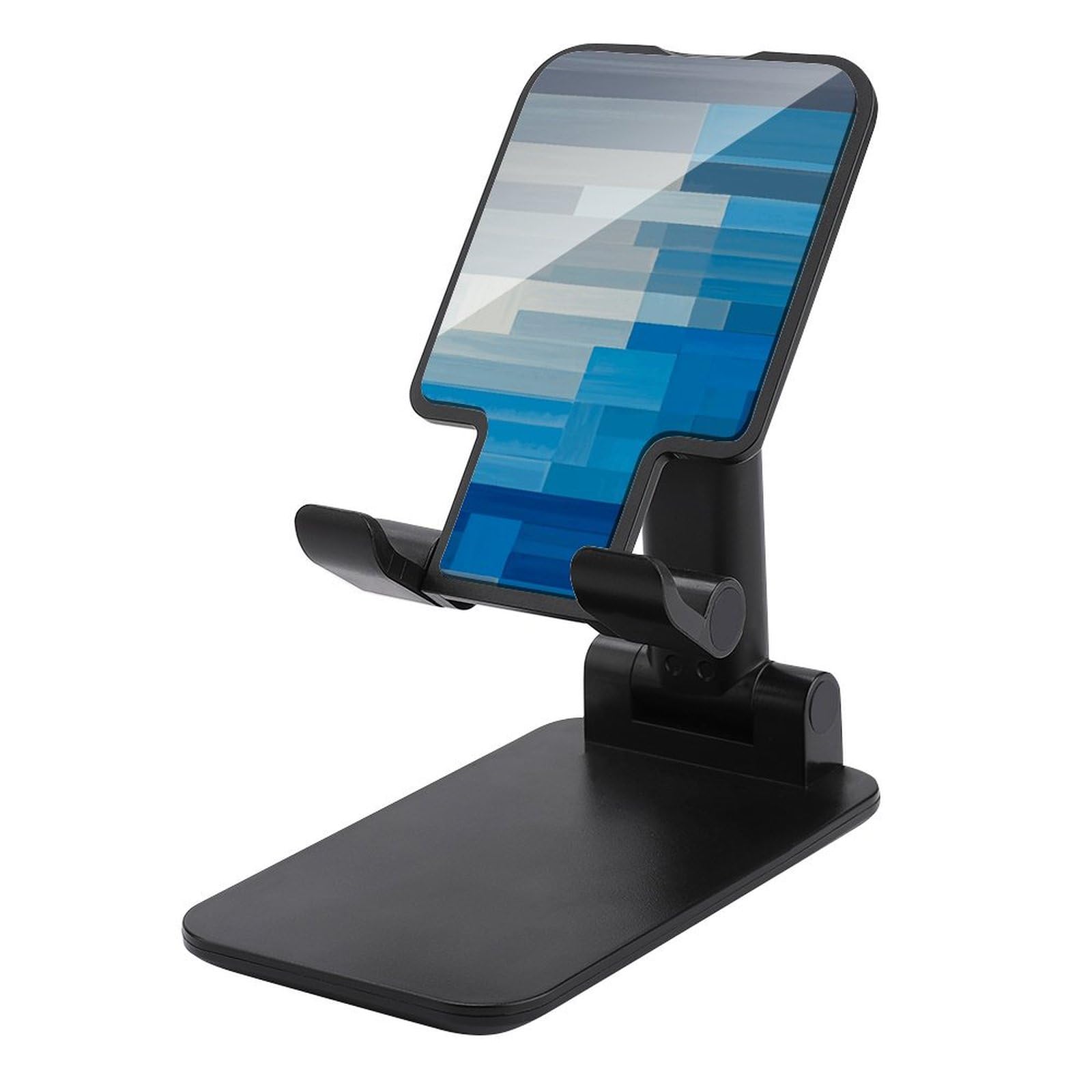 Support de téléphone réglable et pliable bleu gris pour iPhone Android