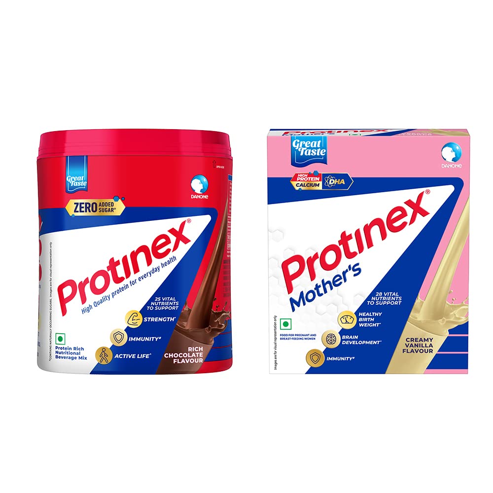 Protinex Health And Nutritional Drink Mix For Adults with High protein & 10 Immuno Nutrients, Tasty & Mama - 250 g (Vanilla)