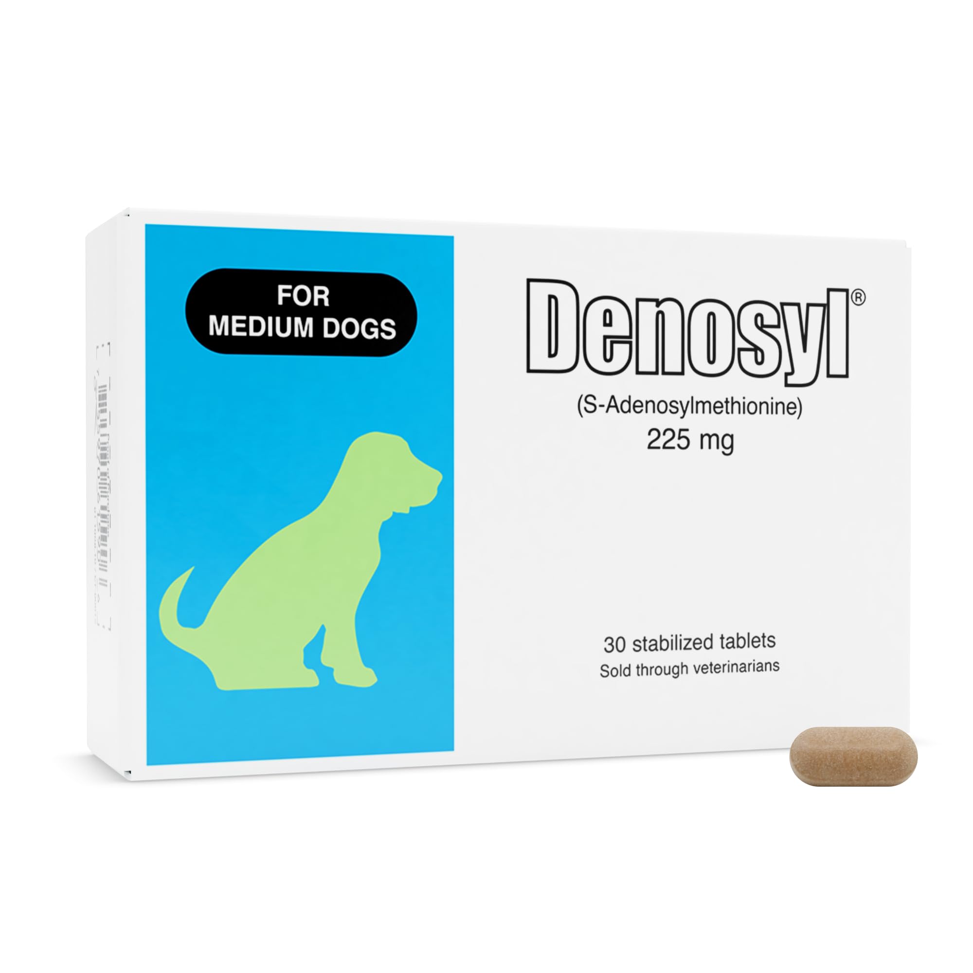 Nutramax Laboratories Denosyl Liver and Brain Health Supplement for Medium Dogs - With S-Adenosylmethionine (SAMe), 30 Tablets