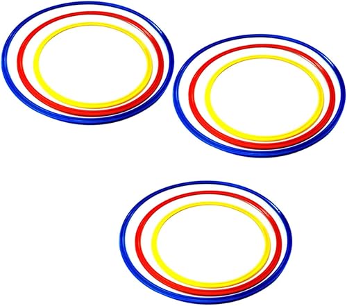 BESPORTBLE Anillo de fútbol Ctr 9 unids Equipo de taladro Anillos de agilidad Anillos de entrenamiento de fútbol Anillos de agilidad Anillos de