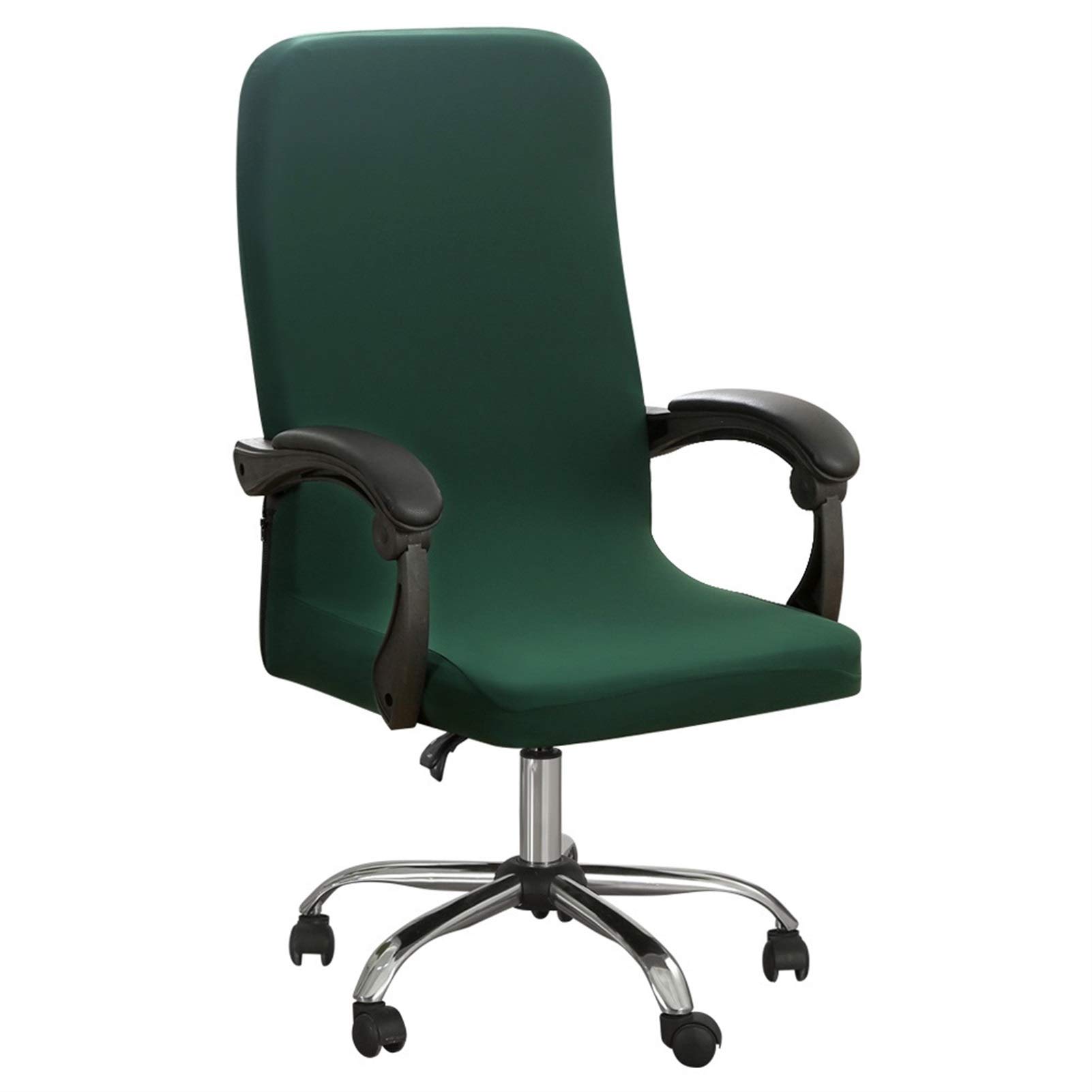 Housse de chaise de bureau pour protéger un siège usé vert foncé