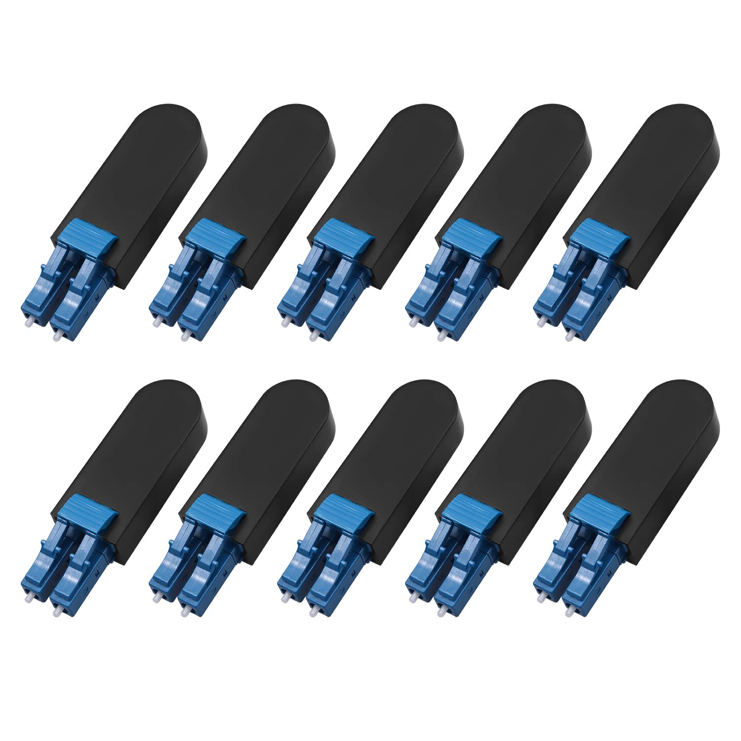 10PC LC/UPC adattatore di loop a fibra ottica 9/125 connettore adattatore di prova del cavo ottico monomodale per applicazioni di prova