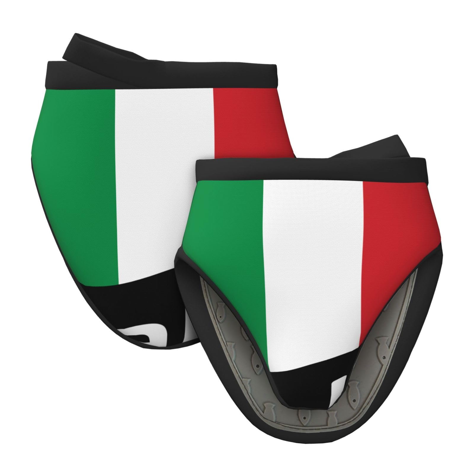 Silicone Oven Mitts, Heat and Slip Resistant Kitchen Mittens 2-Pack Set, Italy Italia Italian Flag Short Soft Oven Gloves