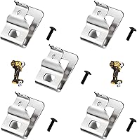 Vista 2 de 5 clips de cinturón para D-ewalt, clip de repuesto de acero inoxidable 304 premium, con tornillos, para D-ewalt DCD7771 compatible con herramientas