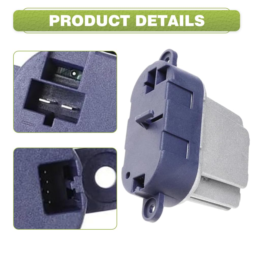 1 kit de resistencia del motor del ventilador de calefacción de 4 y 2 y 1 pines compatible con Alfa Romeo GT 2003–2010 159 2005–2011 Brera 2006–2010 compatible con Renault Laguna Mk2 2001–2007
