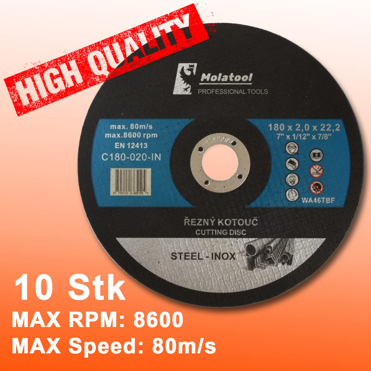 20 Dischi Taglio In Carburo Di Silicio - 100x22 Mm, Ultra Sottili, Per Metalli, Fibra Di Vetro E Alluminio