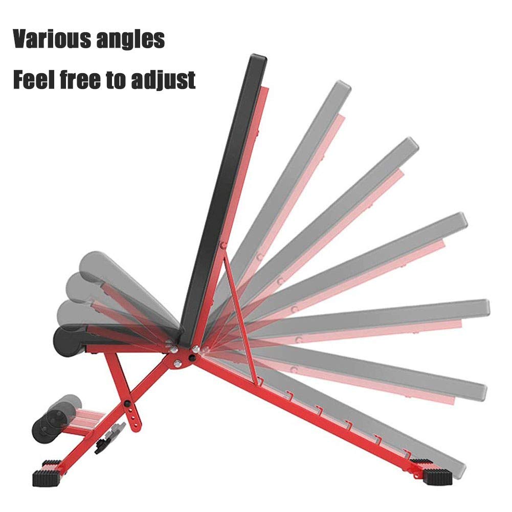 Bracae Adjustable Weight Bench Foldable Weight Bench Sit-up Bench Bench Press Dumbbell Bench Multi Function Fitness Bench Exercise Workout Benchdumbbell Stool