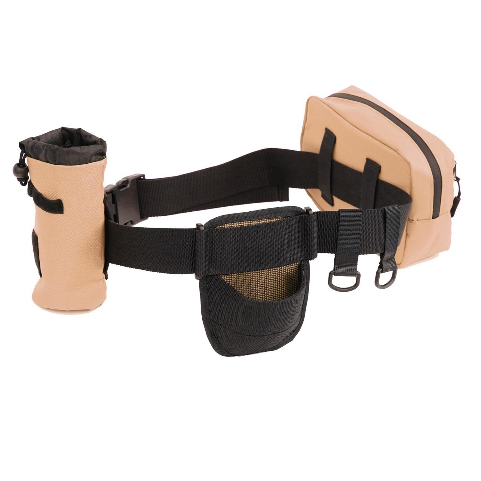 Fishing Waist Belt with Pockets Adjustable Waist Bag with Belt Hands Fishing Fanny Pack for Anglers, Fishermen Khaki-picture-32