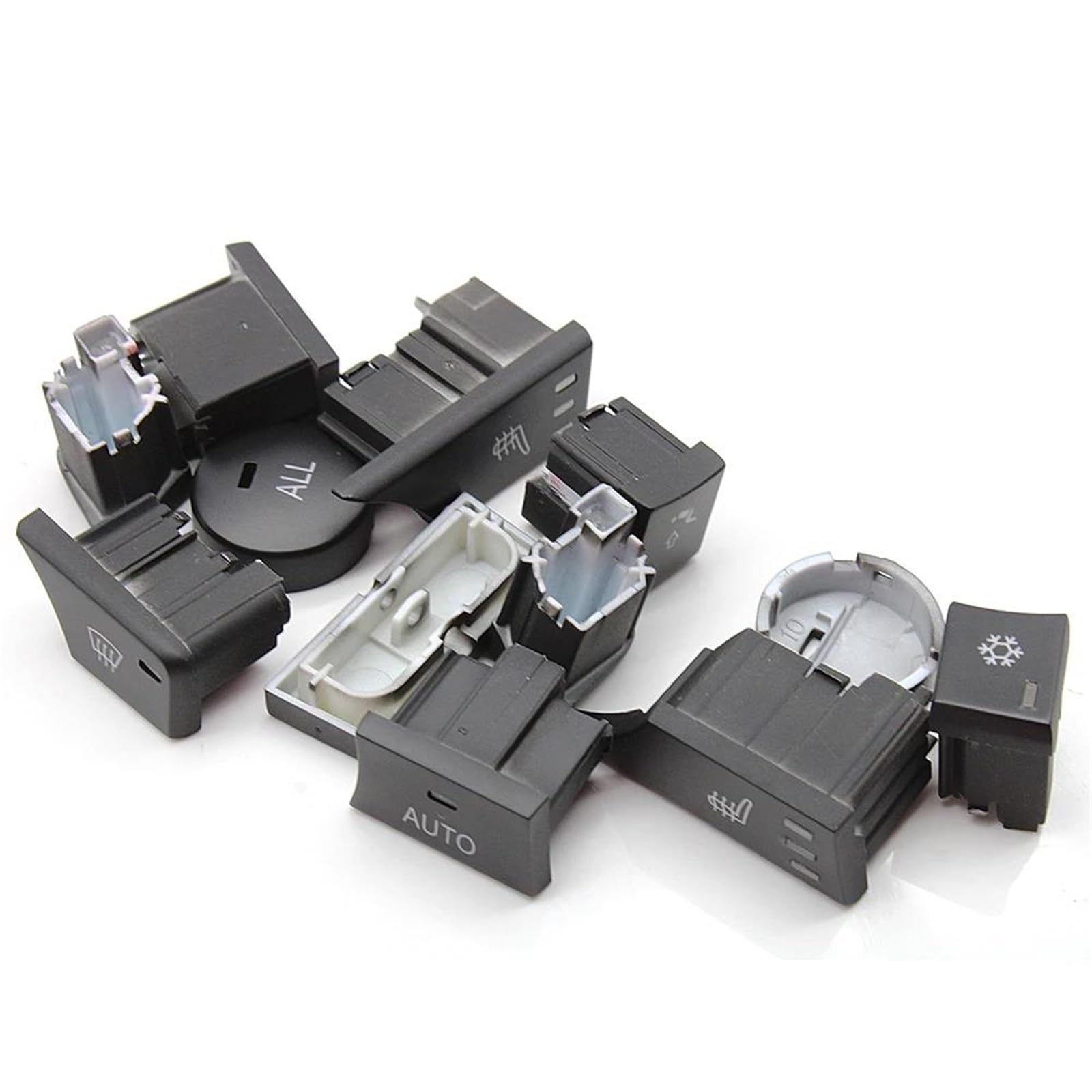 Bouton Climatisation Volume Audio Pour BMW Série 3 E90 E91 E92 E93 - Alliage Aluminium, Rouge/Bleu/Argent, Installation Facile