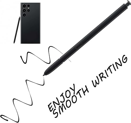 Miniatura 6 de Galaxy S23 Ultra S Pen sin repuesto Bluetooth para Samsung Galaxy S23 Ultra SM-S918N, SM-S9180, SM-S918E, SM-S918EDS 5G S Pen (negro fantasma)