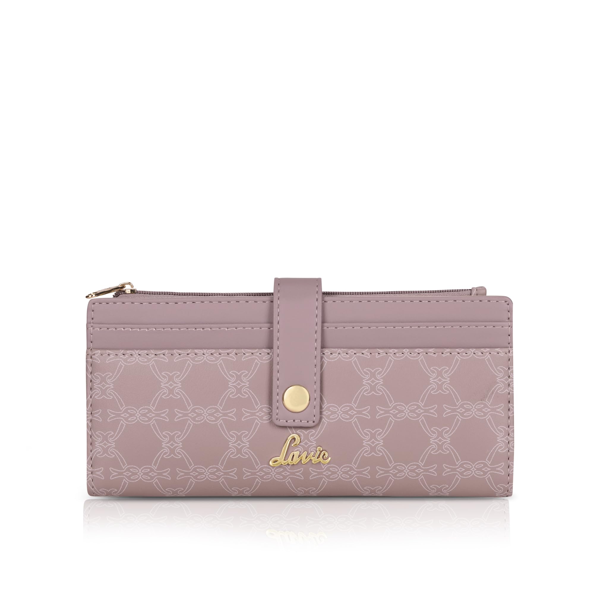 Women's Monogram Safiya Bi-Fold Zip Wallet | Gift for Women-image-19