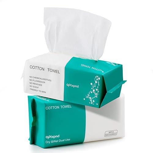 Paños faciales desechables para lavar toallas desechables, toallas faciales, paños de limpieza facial (paquete de 2)