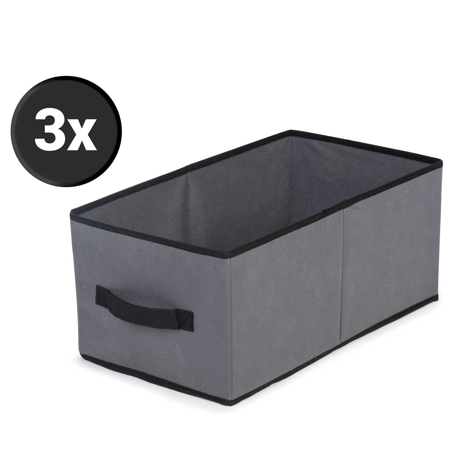 Mobiler Textil Kleiderschrank Stoffschrank Faltschrank Textilschrank Gaderobe Schubladen XXL (Graphit)