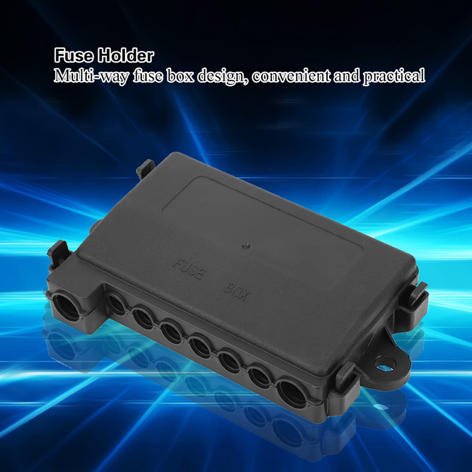 Bloque de fusibles MIDI, soporte de caja de fusibles multidireccional, bloque de distribución de caja de fusibles para accesorios de eléctrico de autobús de barco de coche