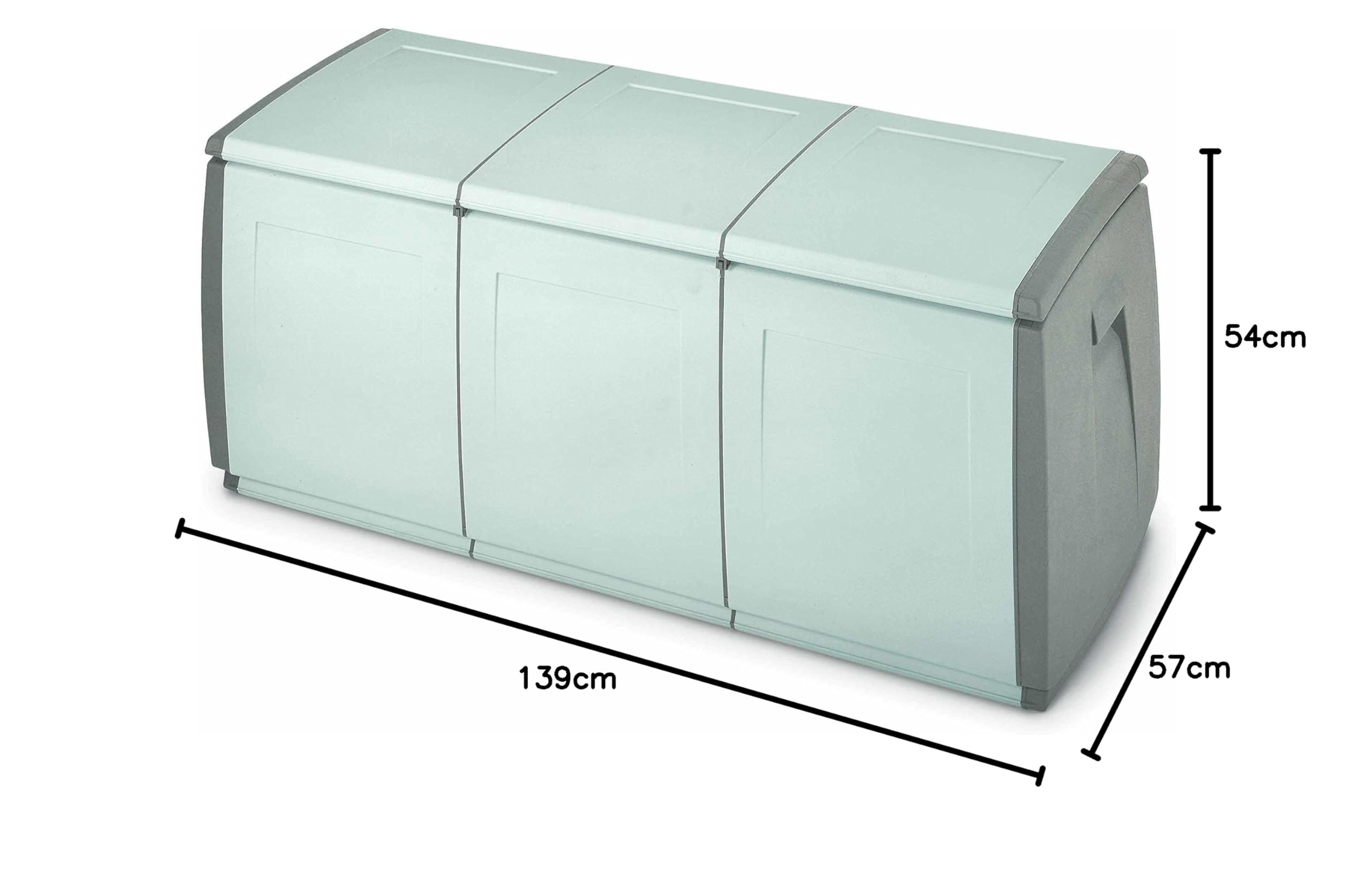 Terry, In & Out Box 140 , Baule Multiuso, da Interno Esterno. Materiale: Plastica, Dimensioni: 139x54x57 cm, Capacità 360 lt