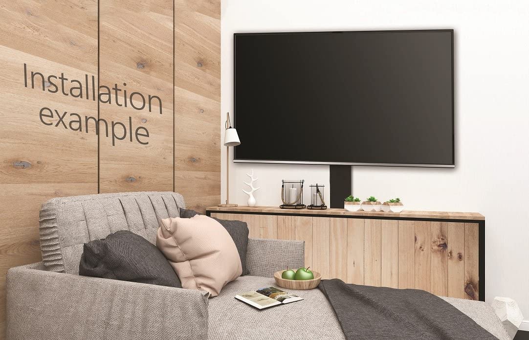 SABAJ M&D Supporto TV Motorizzato per TV fino a 65" / 80 kg, corsa 855 mm, VESA 100×100-600×600, Design Modulare