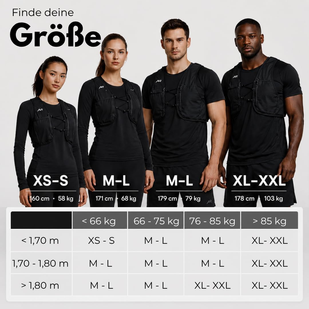 AeroRun® Laufweste für Damen & Herren Ultraleicht mit Trinkflasche | verstellbare Trinkweste 500 ml | Laufrucksack & Trinkrucksack zum Laufen | Running Vest Joggen & Trailrunning