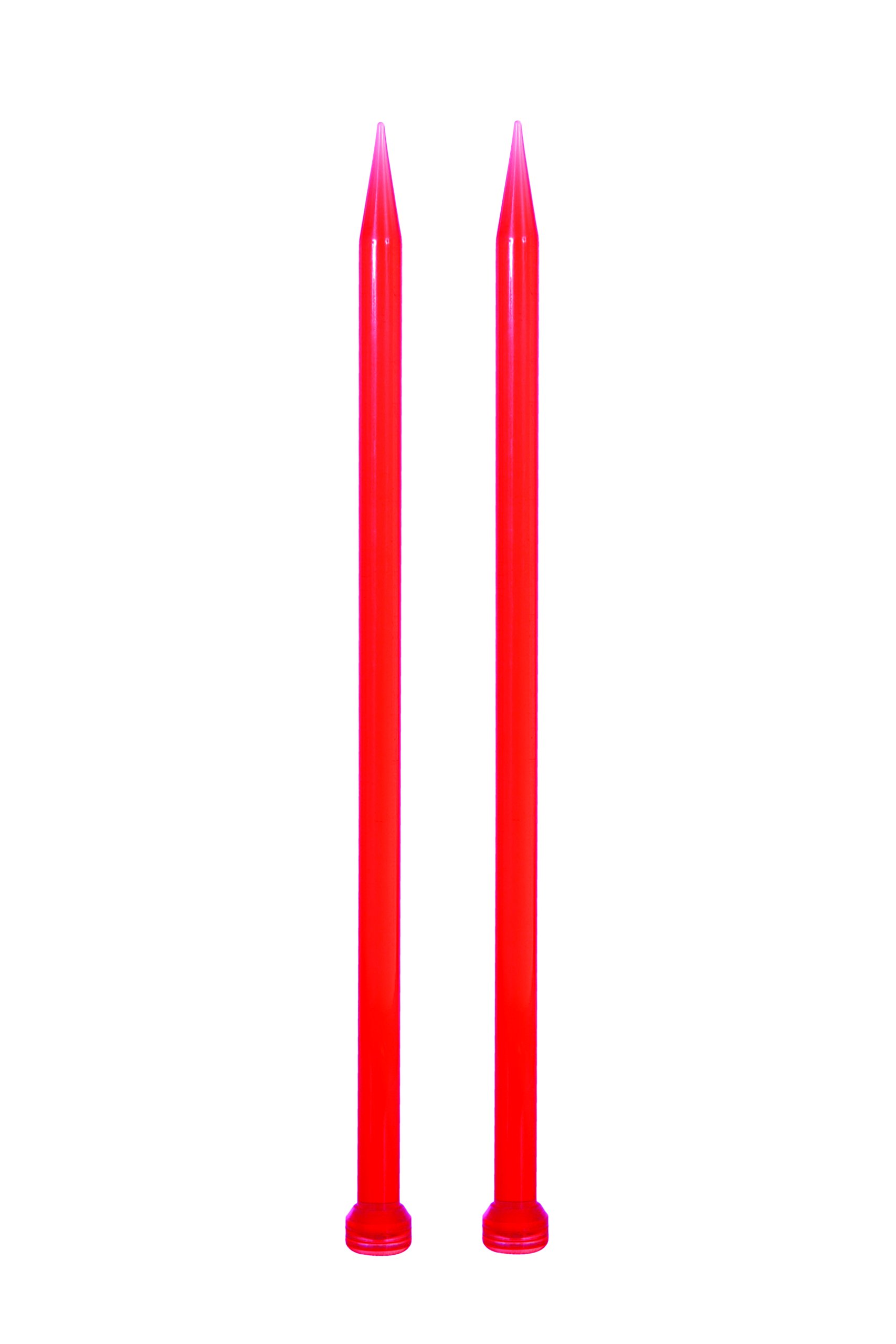 KnitPro Trendz Single Pointed Needles 10" (25cm), Red, 12.00mm