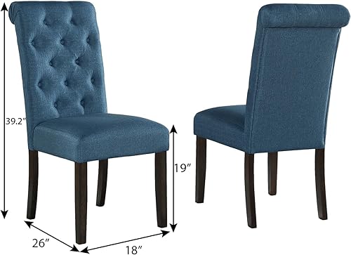 Miniatura 3 de Sillas de comedor copetudas de madera maciza para habitación, juegos de sillas de mesa y asientos para cocina, sillas tapizadas con respaldo alto