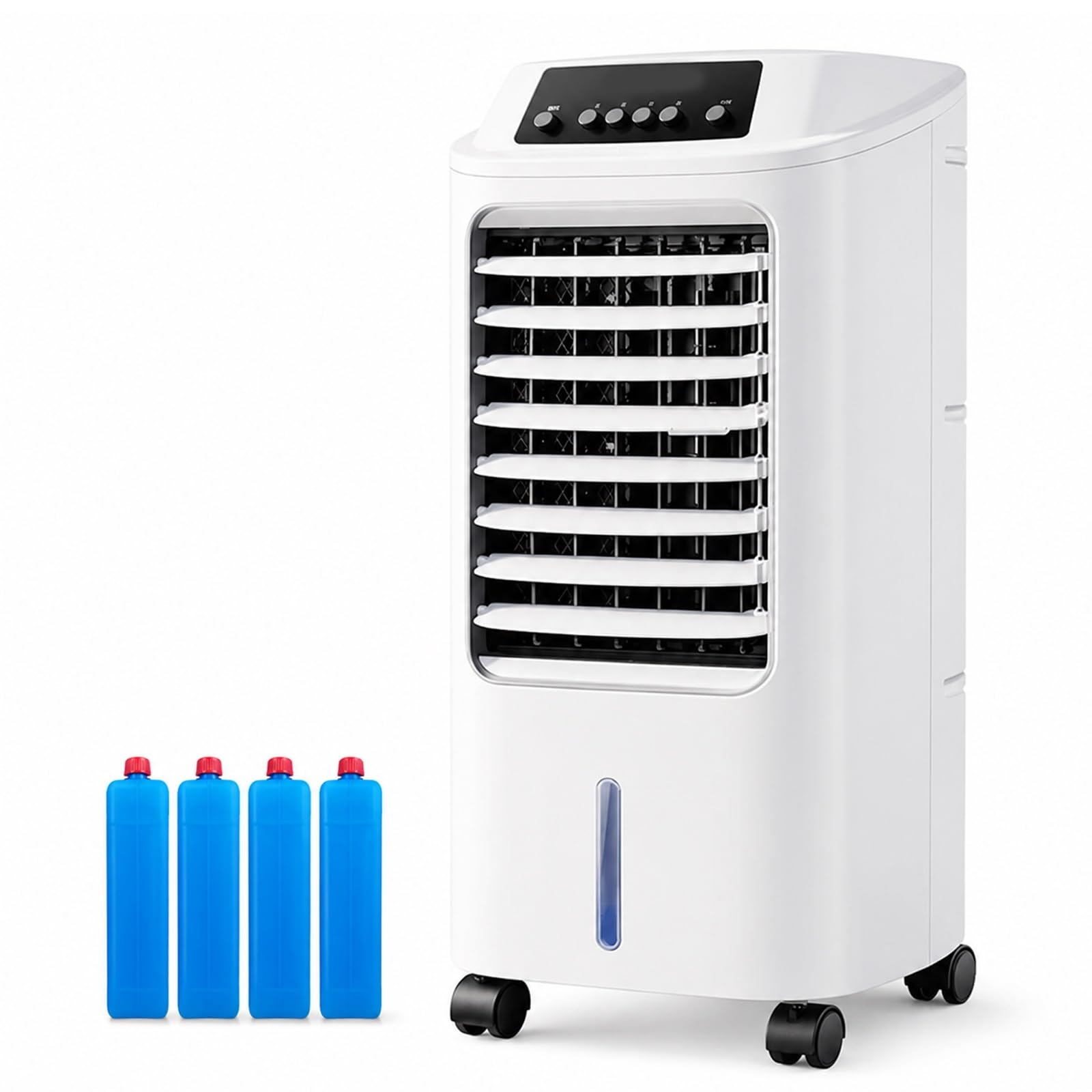 Raffrescatore Evaporativo, Ventilatore di Raffreddamento Portatile con Serbatoio dell'Acqua Rimovibile da 6L, Raffrescatore d'Aria Compatto per Soggiorno, Ufficio, Camera da Letto