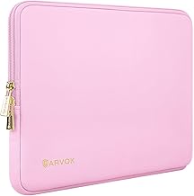 ARVOK 15 15.6 16 inch Laptop Sleeve Case,Waterproof Notebook Cover for MacBook Air 15 MacBook Pro 15 16 inch, Computer Carrying Bag for HP ThinkPad Dell Lenovo Asus Acer MSI, Pink