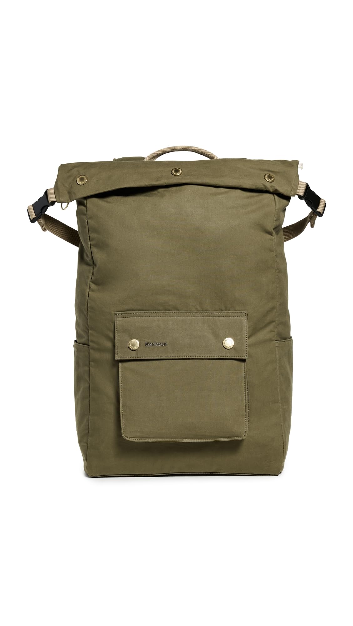 Barbour Mens Barbour Transport Foldover Backpack Bag Dusky Green One size